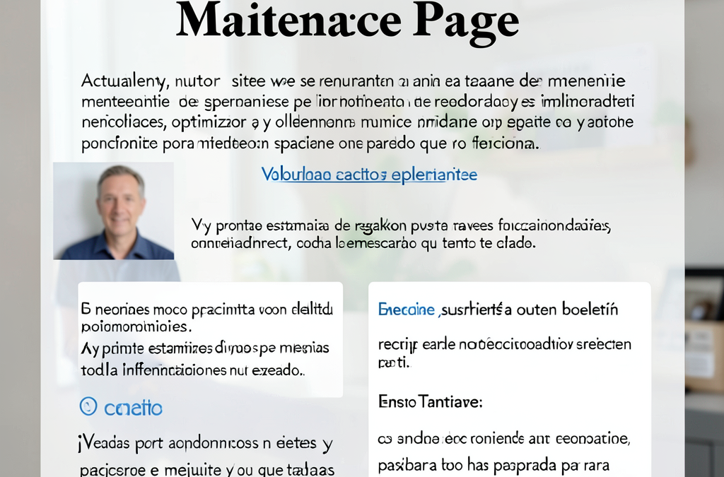 Maintenace Page
