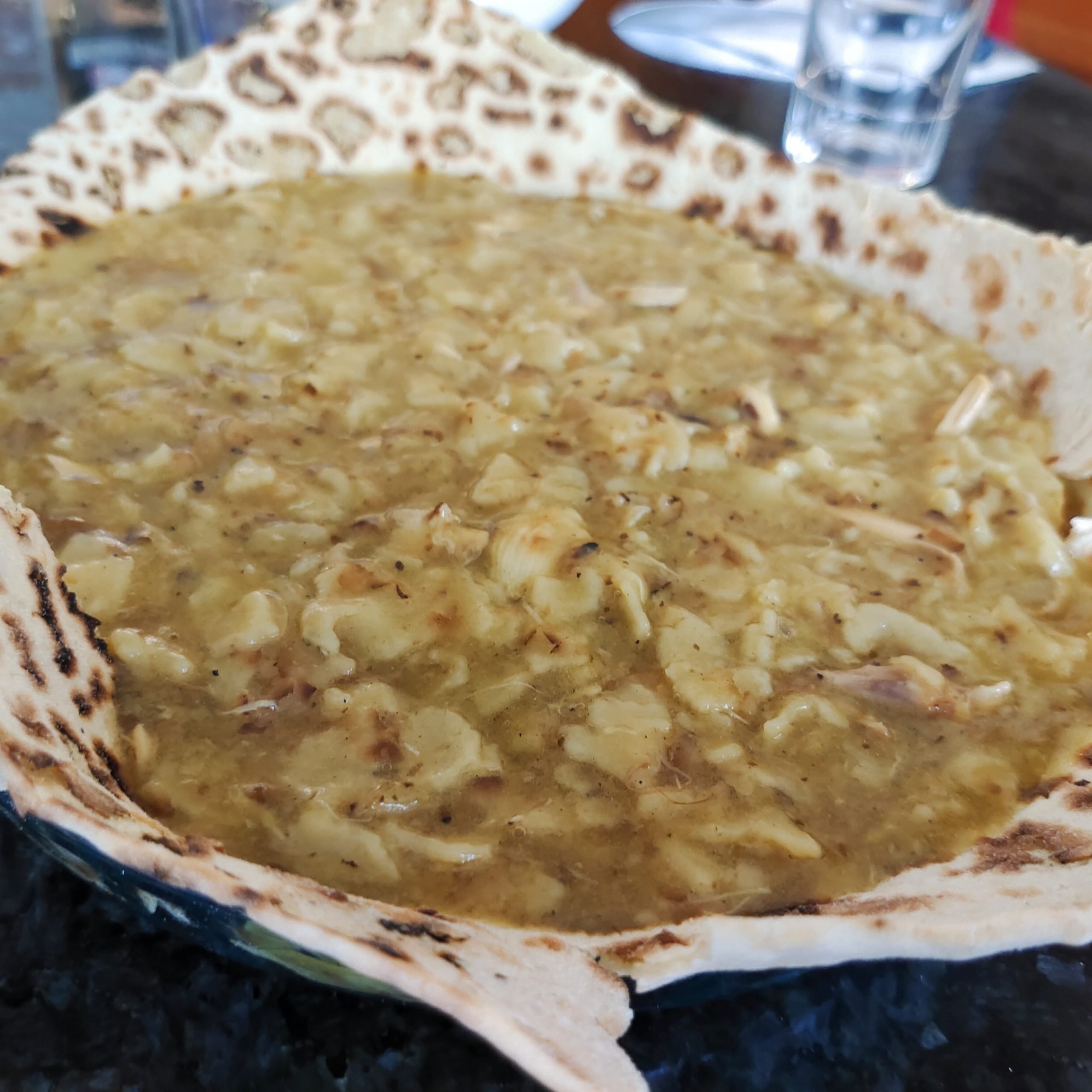 Receta gazpachos manchegos con Pollito picantón en escabeche