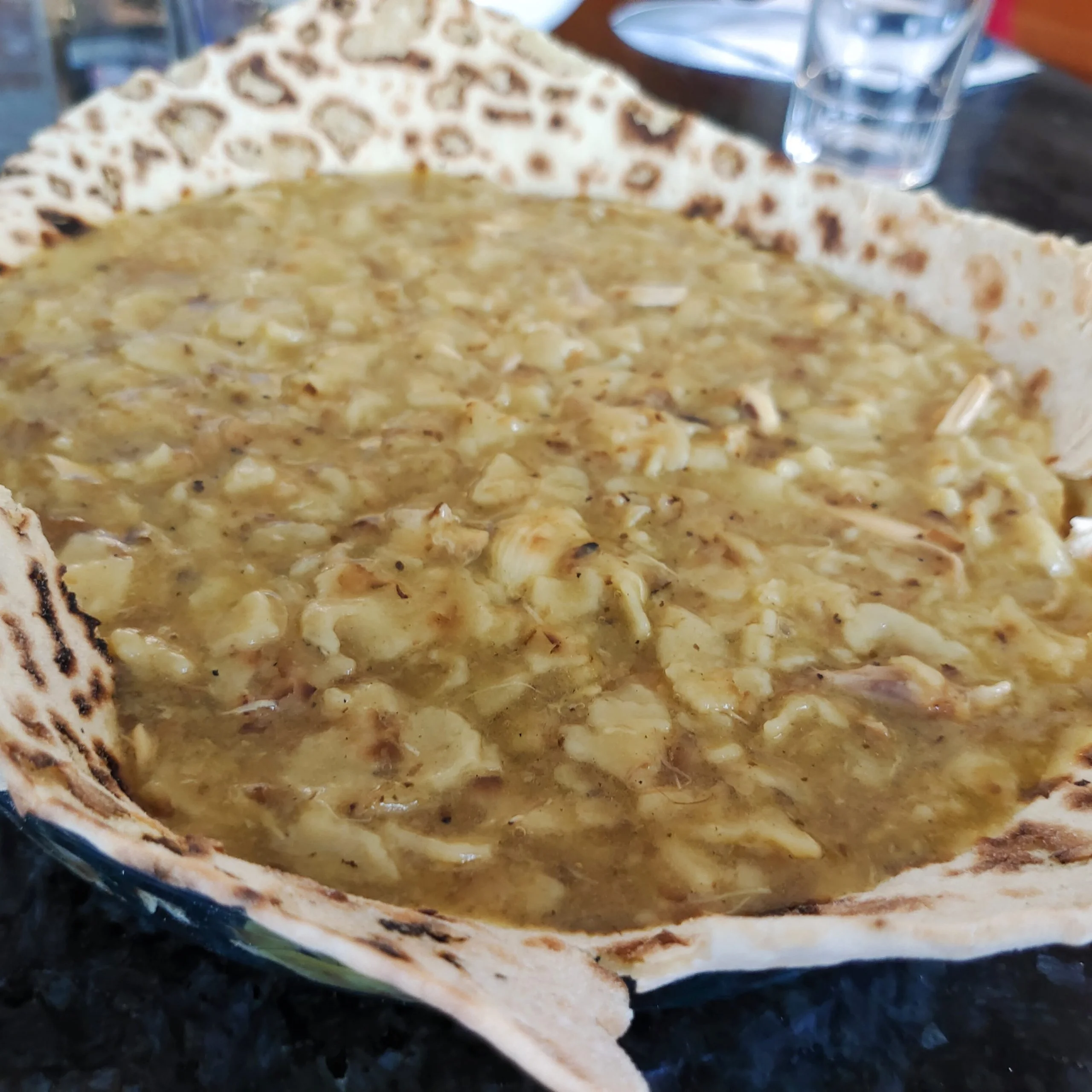 Receta gazpachos manchegos con Pollito picantón en escabeche