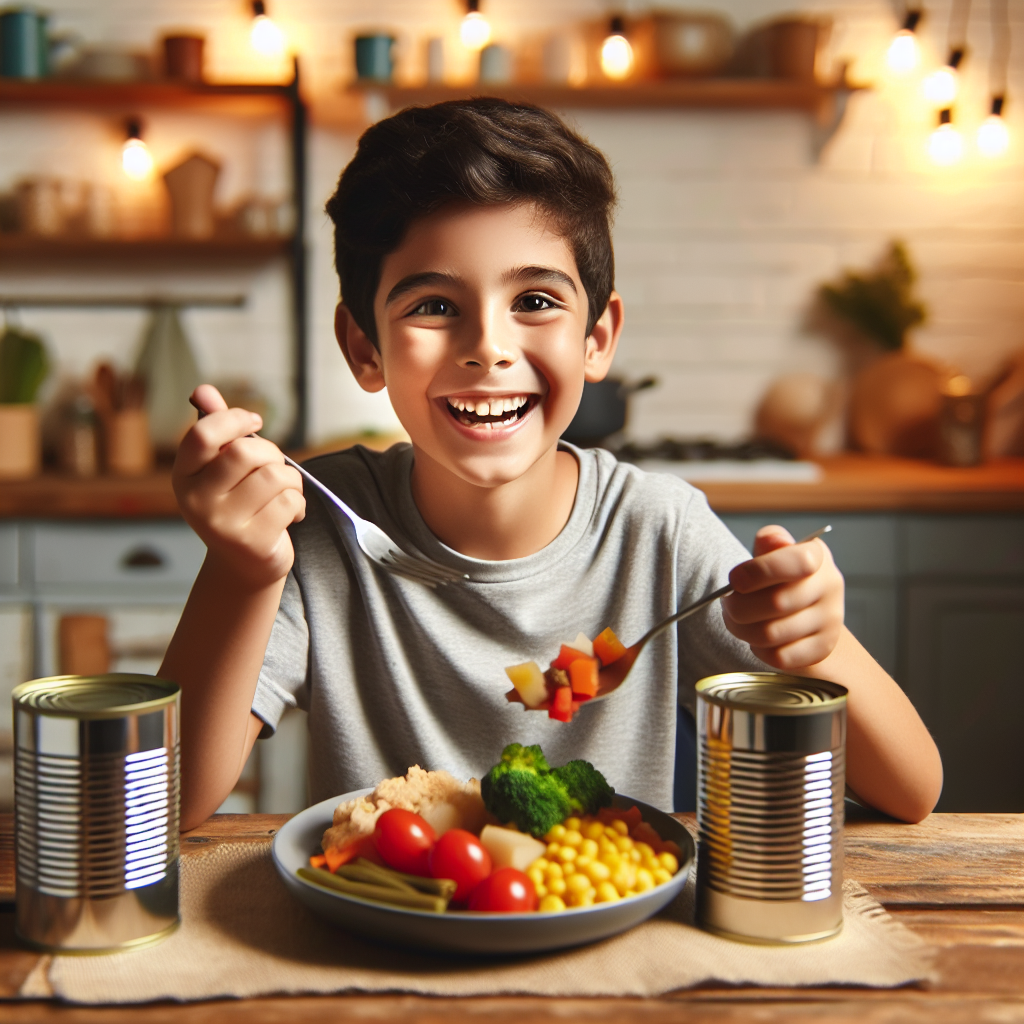 Conservas para preparar platos infantiles saludables en la cocina