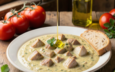 Receta Definitiva Gazpacho Manchego con Carne de Pollo en Conserva